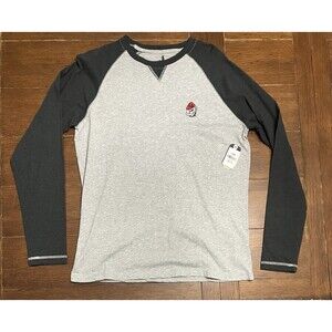 Men’s Johnnie O Size S Georgia Bulldogs Shirt Football Long Sleeve Raglan NWT